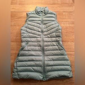 Lands End Small (6-8) Long Down Feather Vest